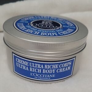 L'OCCITANE Ultra Rich Body Cream - Blue and Silver Tin
